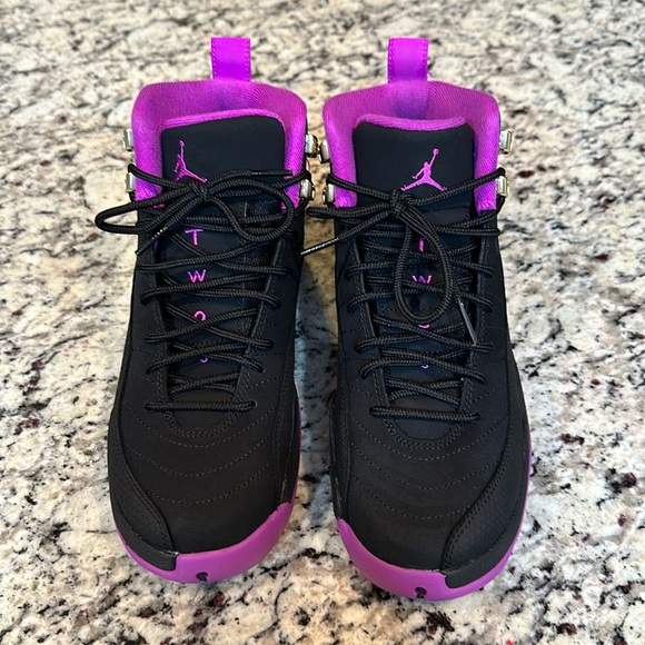 Jordan Shoes - Rare Black and Hyper Violet Air Jordan 12!